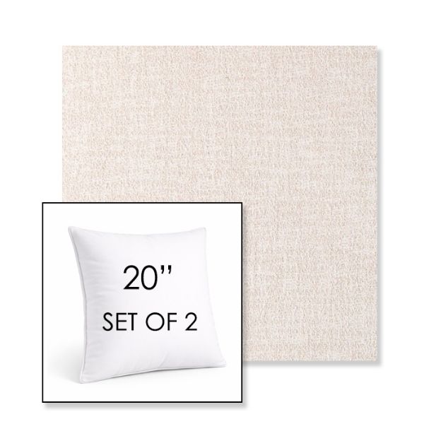Picture of Abstraction Parchment | Set of 2 | Sunbrella 20" Square Outdoor Throw Pillows with Premium Inserts