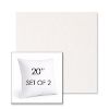 Picture of Abstraction Snow | Set of 2 | Sunbrella 20" Square Outdoor Throw Pillows with Premium Inserts