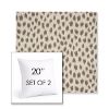 Picture of Agra Pebble | Set of 2 | Sunbrella 20" Square Outdoor Throw Pillows with Premium Inserts