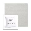 Picture of Amalfi Sand | Set of 2 | Sunbrella 20" Square Outdoor Throw Pillows with Premium Inserts