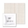 Picture of Benson Sand | Set of 2 | Sunbrella 20" Square Outdoor Throw Pillows with Premium Inserts