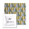 Picture of Buoy Key West | Set of 2 | Sunbrella 20" Square Outdoor Throw Pillows with Premium Inserts