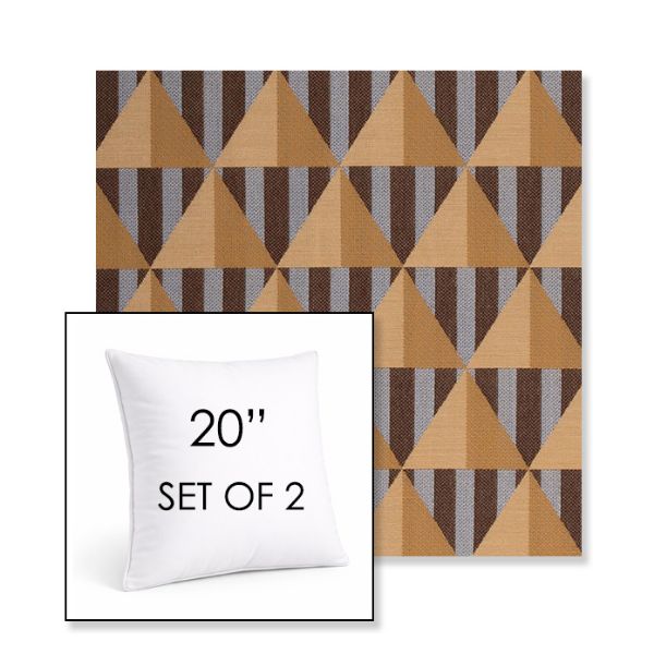 Picture of Buoy Sunset | Set of 2 | Sunbrella 20" Square Outdoor Throw Pillows with Premium Inserts