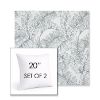 Picture of Calm Laurel | Set of 2 | Sunbrella 20" Square Outdoor Throw Pillows with Premium Inserts