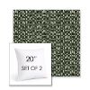 Picture of Carat Agate | Set of 2 | Sunbrella 20" Square Outdoor Throw Pillows with Premium Inserts