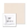 Picture of Cast Bisque | Set of 2 | Sunbrella 20" Square Outdoor Throw Pillows with Premium Inserts