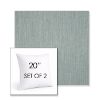 Picture of Cast Mist | Set of 2 | Sunbrella 20" Square Outdoor Throw Pillows with Premium Inserts