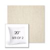 Picture of Cast Pumice | Set of 2 | Sunbrella 20" Square Outdoor Throw Pillows with Premium Inserts