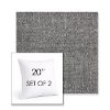 Picture of Chartres Granite | Set of 2 | Sunbrella 20" Square Outdoor Throw Pillows with Premium Inserts