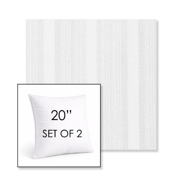 Picture of Compose Linen | Set of 2 | Sunbrella 20" Square Outdoor Throw Pillows with Premium Inserts