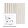 Picture of Costa Driftwood | Set of 2 | Sunbrella 20" Square Outdoor Throw Pillows with Premium Inserts