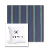 Picture of Costa Nautilus | Set of 2 | Sunbrella 20" Square Outdoor Throw Pillows with Premium Inserts