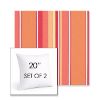 Picture of Dolce Mango | Set of 2 | Sunbrella 20" Square Outdoor Throw Pillows with Premium Inserts