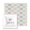 Picture of Dream Dune | Set of 2 | Sunbrella 20" Square Outdoor Throw Pillows with Premium Inserts