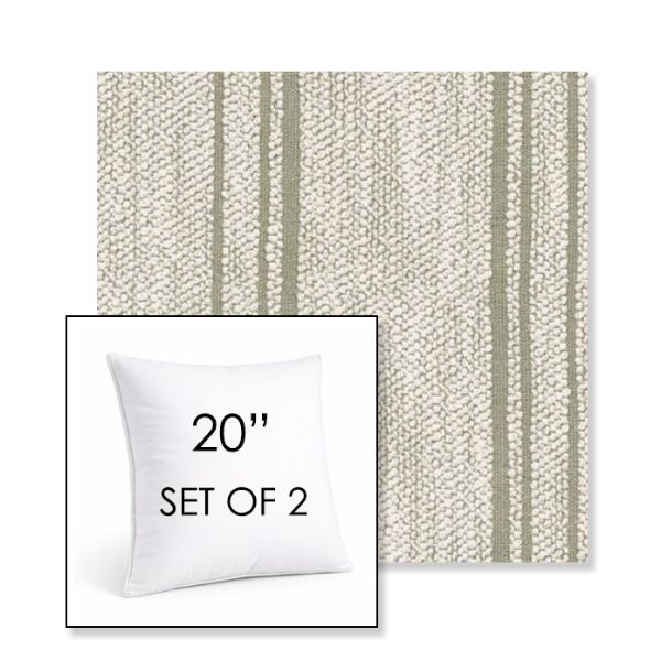 Picture of Harvest Nile | Set of 2 | Sunbrella 20" Square Outdoor Throw Pillows with Premium Inserts