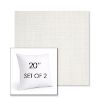 Picture of Idol Snow | Set of 2 | Sunbrella 20" Square Outdoor Throw Pillows with Premium Inserts