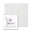 Picture of Improve White | Set of 2 | Sunbrella 20" Square Outdoor Throw Pillows with Premium Inserts