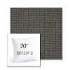 Picture of Kudos Carbon | Set of 2 | Sunbrella 20" Square Outdoor Throw Pillows with Premium Inserts