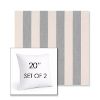Picture of Leisure Denim | Set of 2 | Sunbrella 20" Square Outdoor Throw Pillows with Premium Inserts