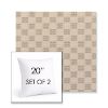 Picture of Mend Terracotta | Set of 2 | Sunbrella 20" Square Outdoor Throw Pillows with Premium Inserts
