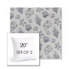 Picture of Nantucket Atlantis | Set of 2 | Sunbrella 20" Square Outdoor Throw Pillows with Premium Inserts