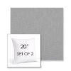 Picture of Natte Grey Chine | Set of 2 | Sunbrella 20" Square Outdoor Throw Pillows with Premium Inserts