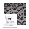 Picture of Nema Moonlight | Set of 2 | Sunbrella 20" Square Outdoor Throw Pillows with Premium Inserts