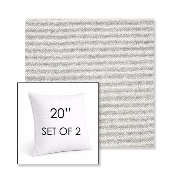 Picture of Nurture Pebble | Set of 2 | Sunbrella 20" Square Outdoor Throw Pillows with Premium Inserts