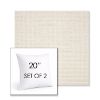 Picture of Nurture White | Set of 2 | Sunbrella 20" Square Outdoor Throw Pillows with Premium Inserts