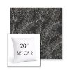 Picture of Palma Shadow | Set of 2 | Sunbrella 20" Square Outdoor Throw Pillows with Premium Inserts