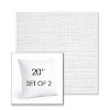 Picture of Piazza White | Set of 2 | Sunbrella 20" Square Outdoor Throw Pillows with Premium Inserts