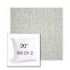 Picture of Pique Cloud | Set of 2 | Sunbrella 20" Square Outdoor Throw Pillows with Premium Inserts