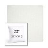 Picture of Pique Salt | Set of 2 | Sunbrella 20" Square Outdoor Throw Pillows with Premium Inserts