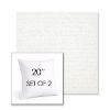 Picture of Platform Salt | Set of 2 | Sunbrella 20" Square Outdoor Throw Pillows with Premium Inserts