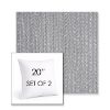 Picture of Posh Graphite | Set of 2 | Sunbrella 20" Square Outdoor Throw Pillows with Premium Inserts