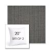 Picture of Proven Charcoal | Set of 2 | Sunbrella 20" Square Outdoor Throw Pillows with Premium Inserts