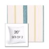 Picture of Revival Lake | Set of 2 | Sunbrella 20" Square Outdoor Throw Pillows with Premium Inserts