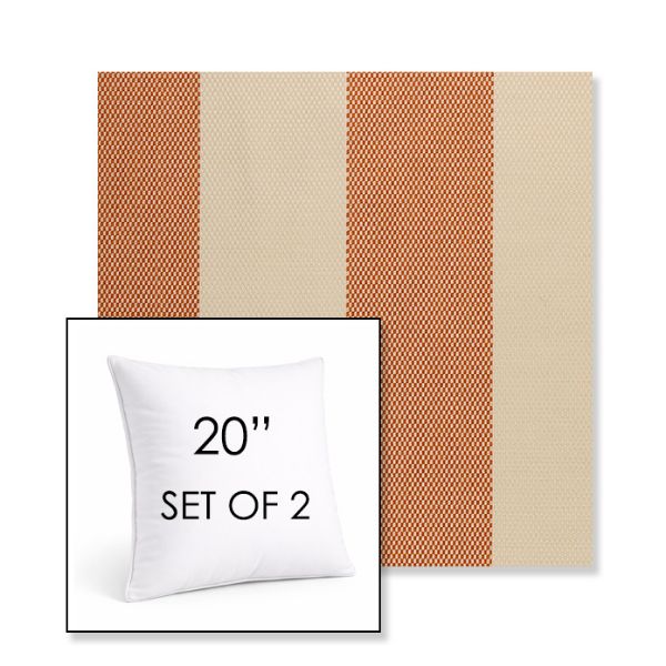 Picture of Rothko Lobster Roll | Set of 2 | Sunbrella 20" Square Outdoor Throw Pillows with Premium Inserts