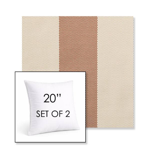 Picture of Rothko Pink Lady | Set of 2 | Sunbrella 20" Square Outdoor Throw Pillows with Premium Inserts