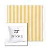 Picture of Sail Away Sunflower | Set of 2 | Sunbrella 20" Square Outdoor Throw Pillows with Premium Inserts