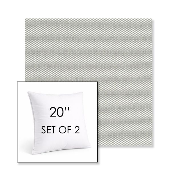Picture of Sailcloth Seagull | Set of 2 | Sunbrella 20" Square Outdoor Throw Pillows with Premium Inserts