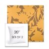 Picture of Sonny Sunshine | Set of 2 | Sunbrella 20" Square Outdoor Throw Pillows with Premium Inserts