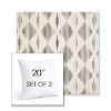Picture of Spinner Diamond Onyx | Set of 2 | Sunbrella 20" Square Outdoor Throw Pillows with Premium Inserts