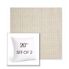 Picture of Tailored Snow | Set of 2 | Sunbrella 20" Square Outdoor Throw Pillows with Premium Inserts