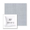 Picture of Tap Chambray | Set of 2 | Sunbrella 20" Square Outdoor Throw Pillows with Premium Inserts