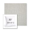Picture of Ticking Fog | Set of 2 | Sunbrella 20" Square Outdoor Throw Pillows with Premium Inserts