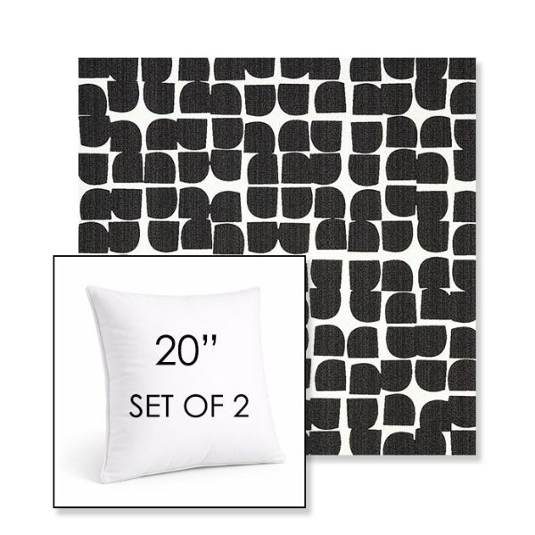 Picture of Toggle Inkblot | Set of 2 | Sunbrella 20" Square Outdoor Throw Pillows with Premium Inserts