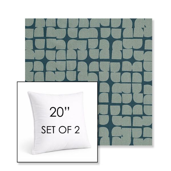 Picture of Toggle Splash | Set of 2 | Sunbrella 20" Square Outdoor Throw Pillows with Premium Inserts