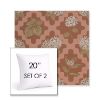Picture of Trellis Primrose | Set of 2 | Sunbrella 20" Square Outdoor Throw Pillows with Premium Inserts