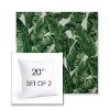 Picture of Tropics Jungle | Set of 2 | Sunbrella 20" Square Outdoor Throw Pillows with Premium Inserts